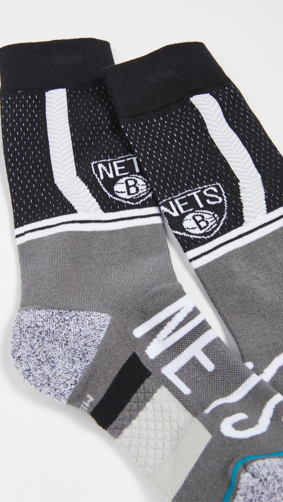 STANCE Men's NETS Crew Socks Black Medium