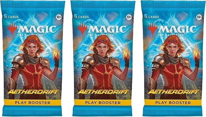3 Packs Magic The Gathering Play Booster Pack Lot for MTG Aetherdrift