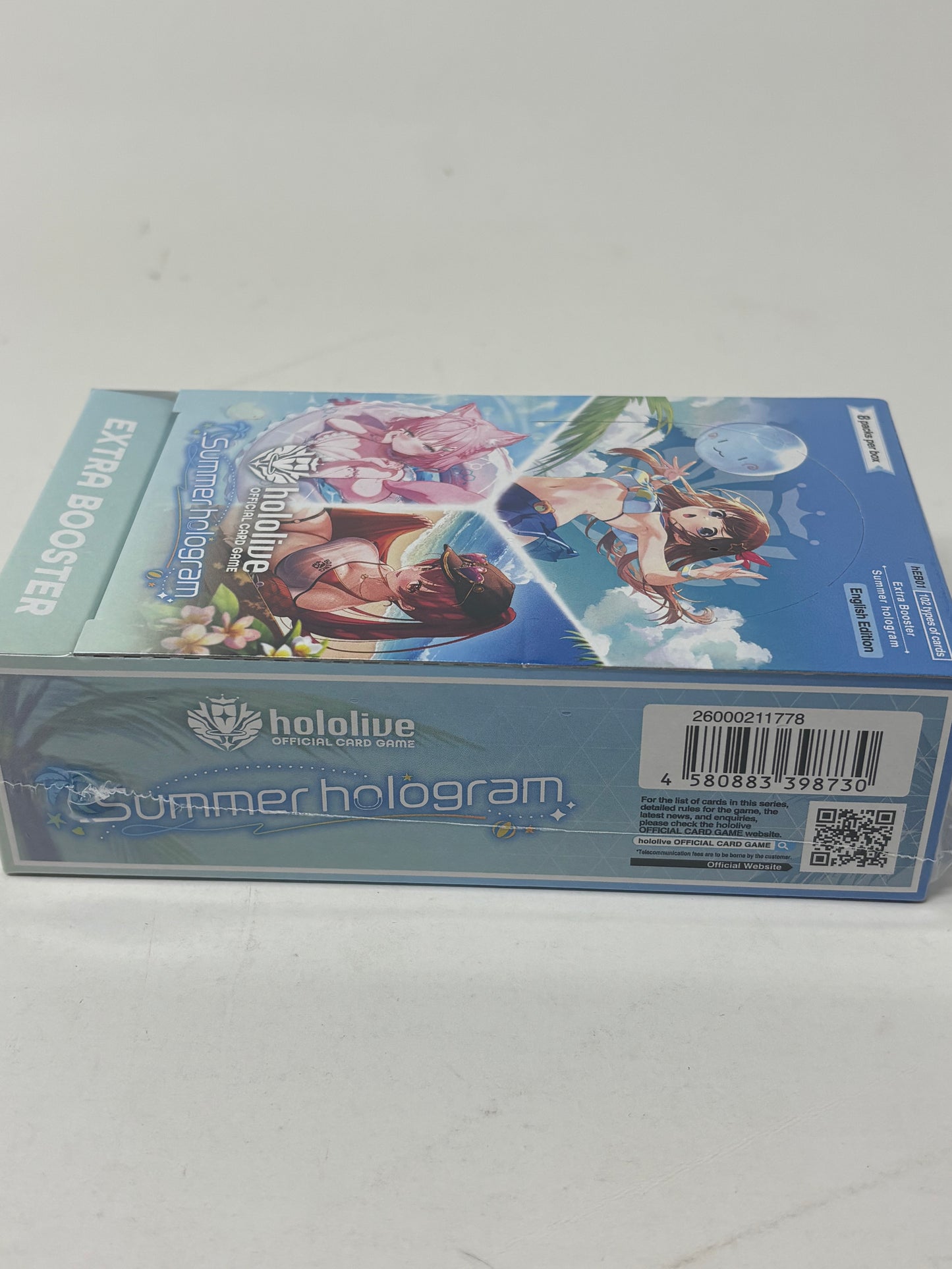Hololive TCG English Summer Hologram Extra Booster Box Heb01