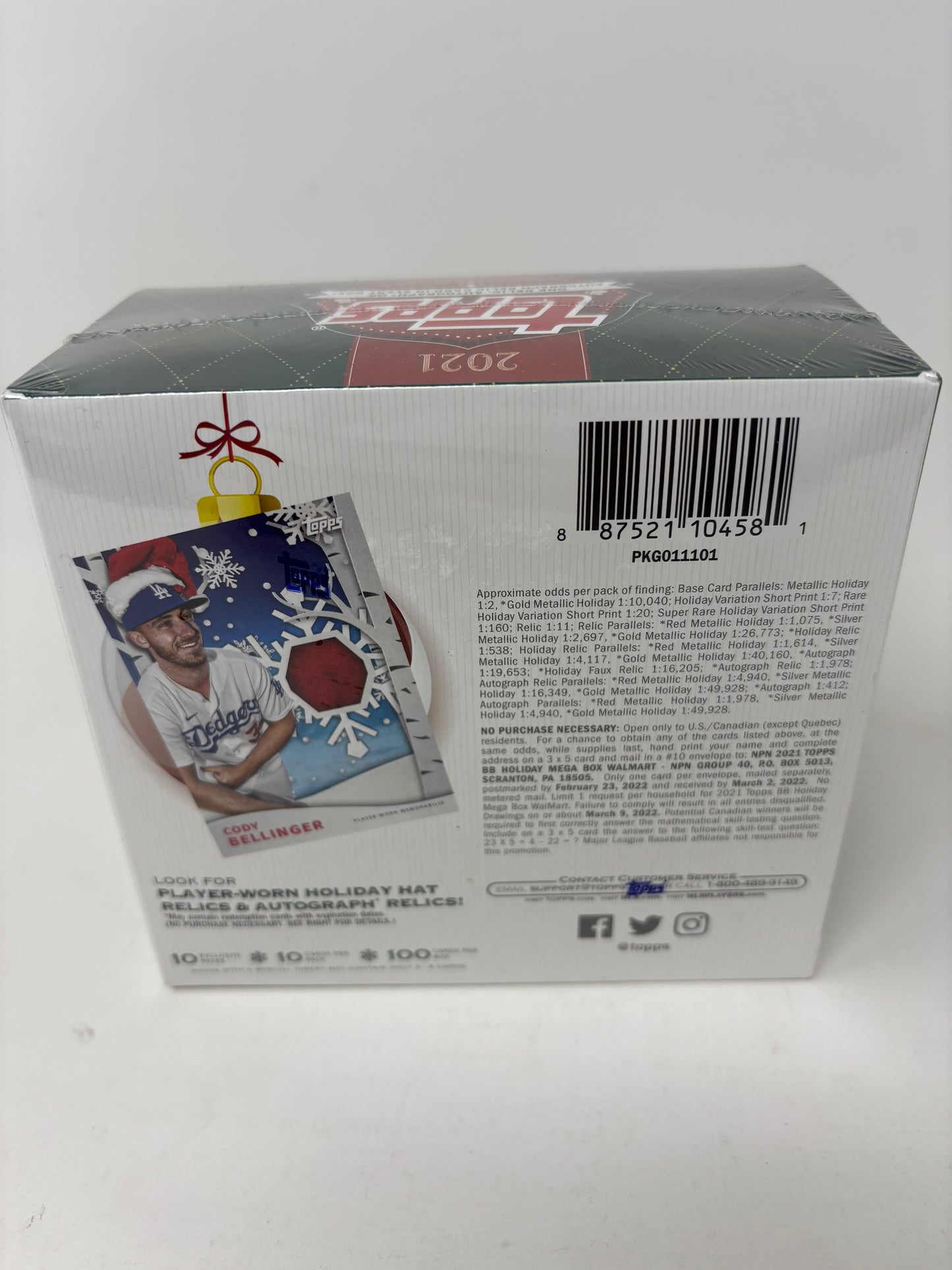 2021 Topps Holiday MLB Baseball Factory Sealed Mega Box