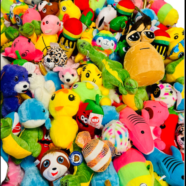 Crane Claw Machine Plush Mix 110 Pieces (100% Generic) Small 5-9”