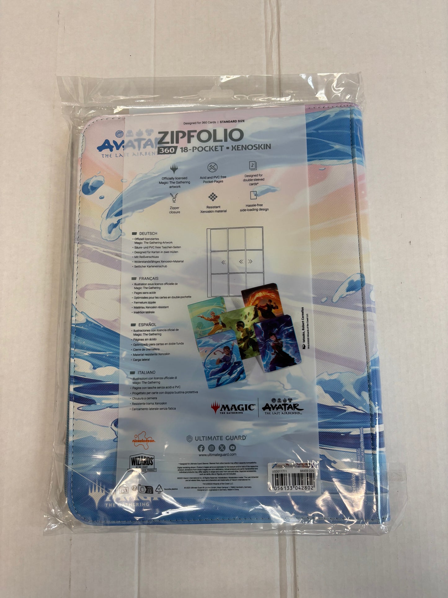 Ultimate Guard Zipfolio 360 Cards Xenoskin Magic The Gathering Avatar Katara New