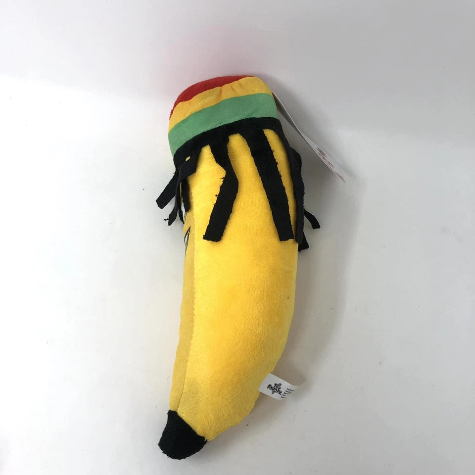 Plush Paradise Smiling Rasta Banana Plush Toy 10” Jamaican