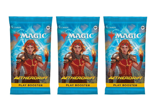 3 Packs Magic The Gathering Play Booster Pack Lot for MTG Aetherdrift