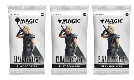 3 Packs Magic The Gathering Play Booster Pack Lot MTG Final Fantasy