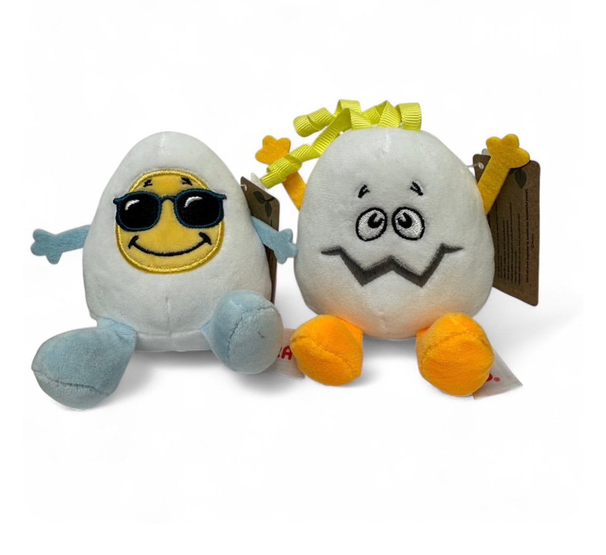 Mini Crane Claw Machine Plush Mix - 3.5" Assorted Funny Face Eggs 100 pieces