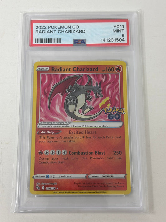 2022 Radiant Charizard #11 Pokemon Go Mint PSA 9