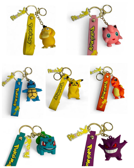 Lot of 35 Assorted Pokemon keychains