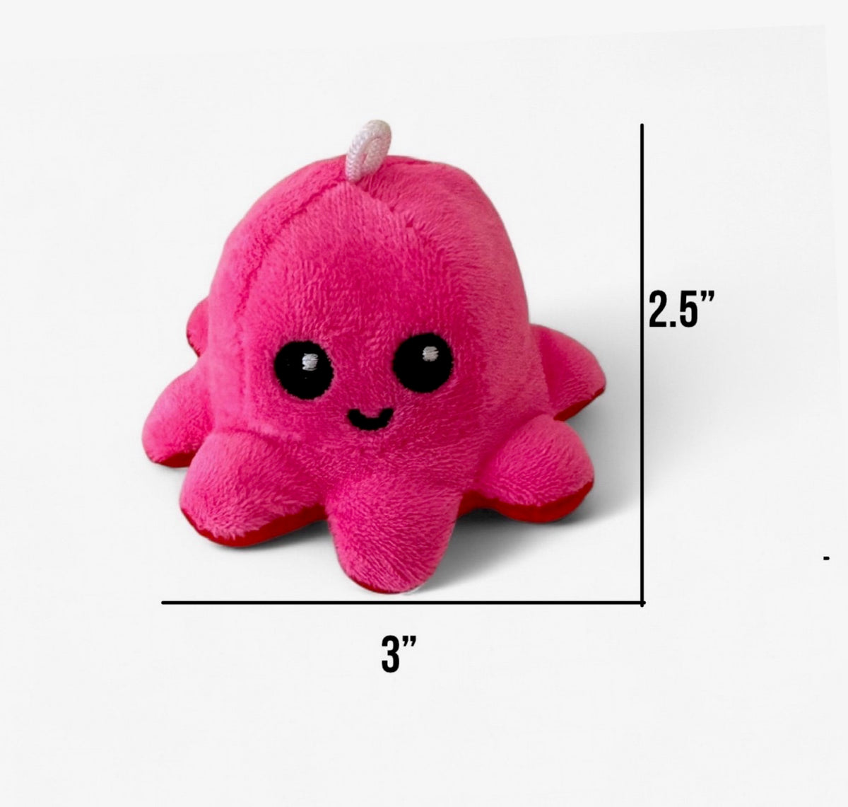 Bulk Lot 100 pieces Reversible Octopus Mini Flip Plush 3'