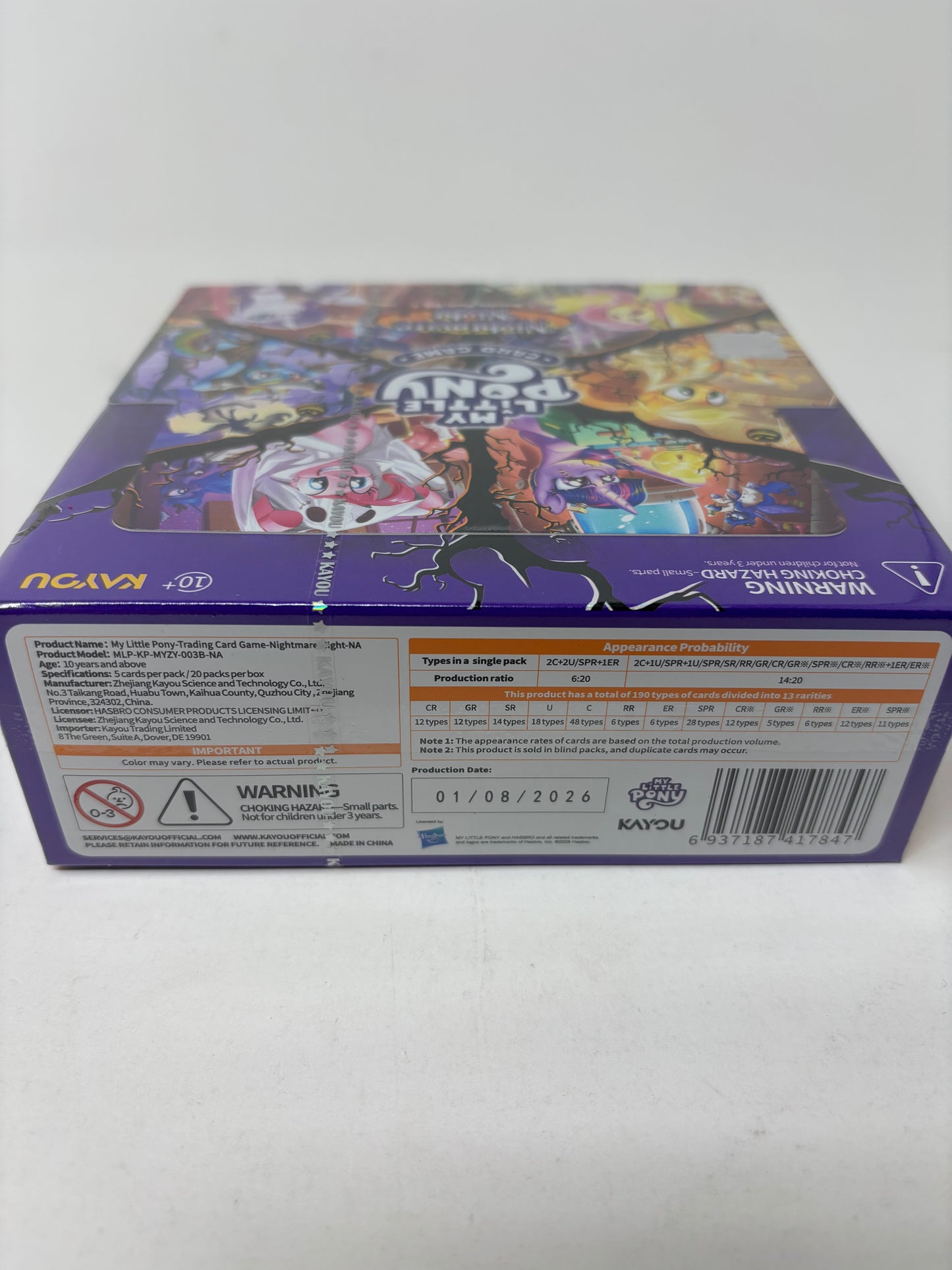 Kayou My Little Pony TCG Nightmare Night Booster Box Sealed 20 Packs