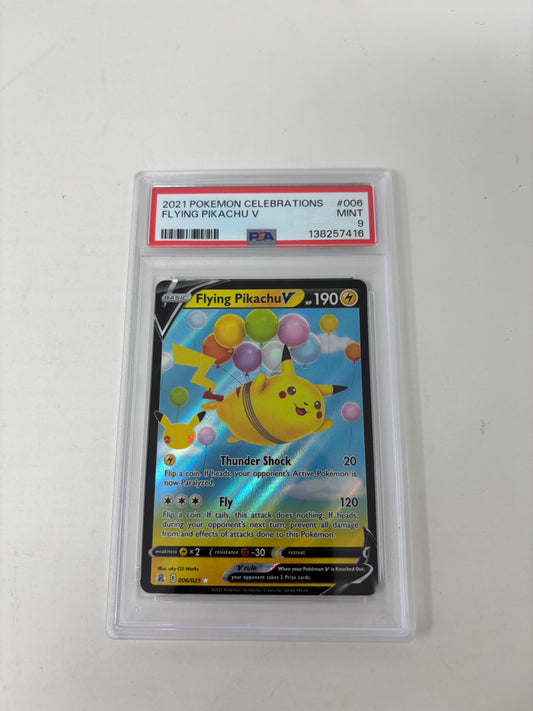 Pokémon Celebrations Flying Pikachu V 006/025 Psa 9