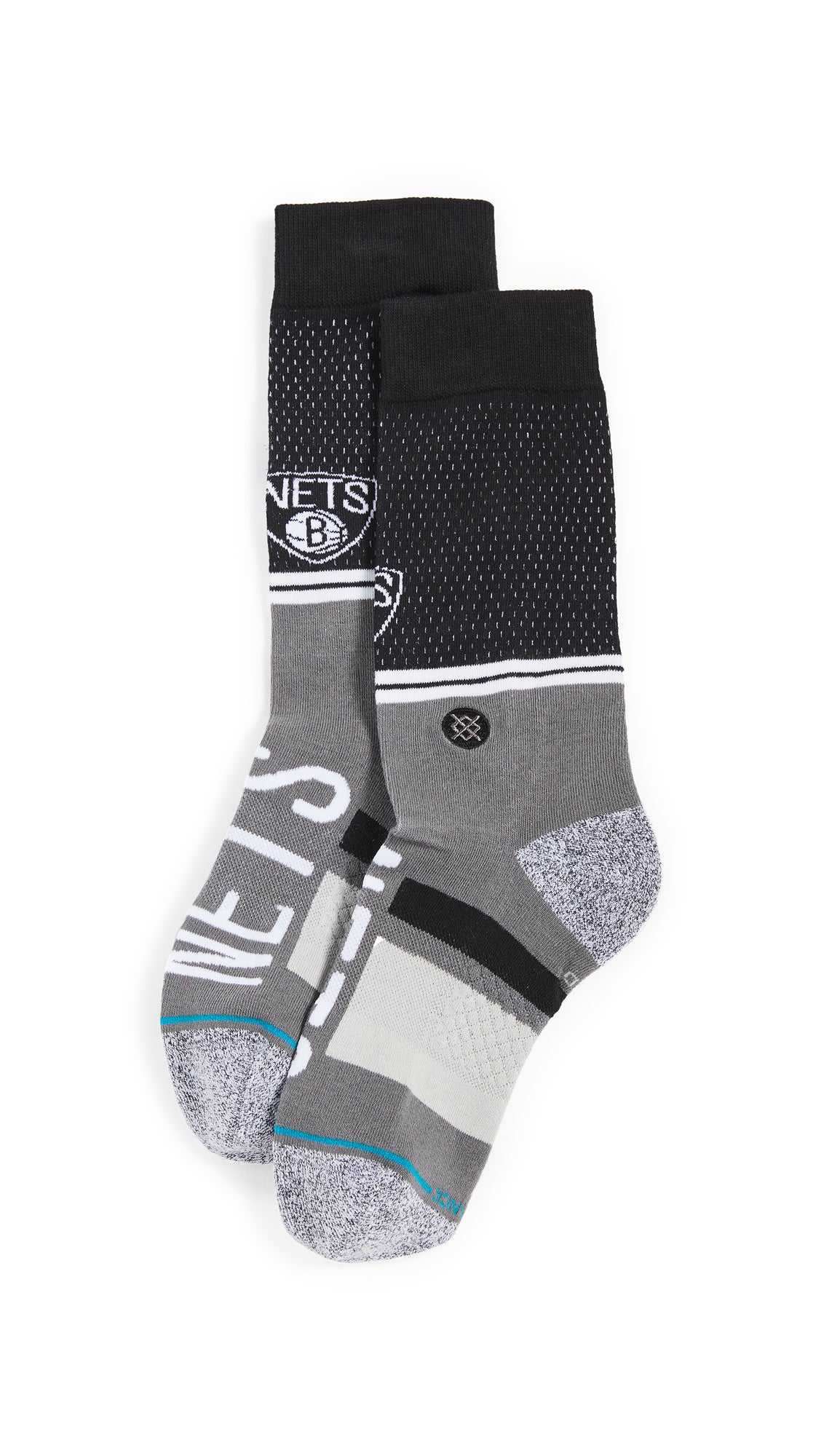 STANCE Men's NETS Crew Socks Black Medium