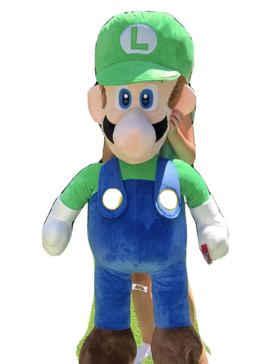 Super Mario Brothers Luigi 48 inch / 4 ft JUMBO Plush