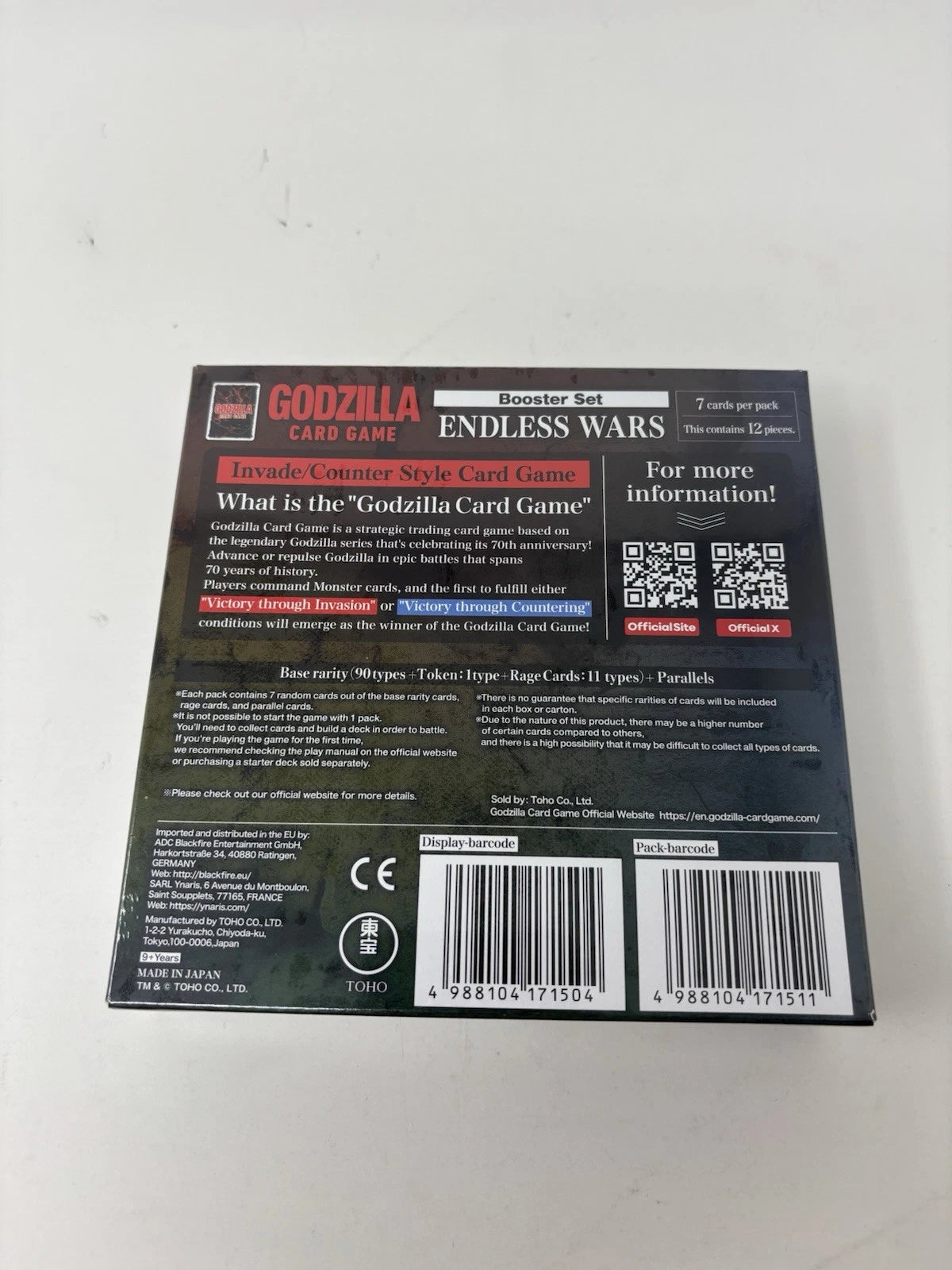 Godzilla TCG: Endless Wars (BP04) Booster Box Sealed