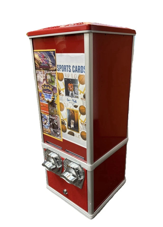 Red Sticker Pokemon Sports Card Vending Machine New with Keys