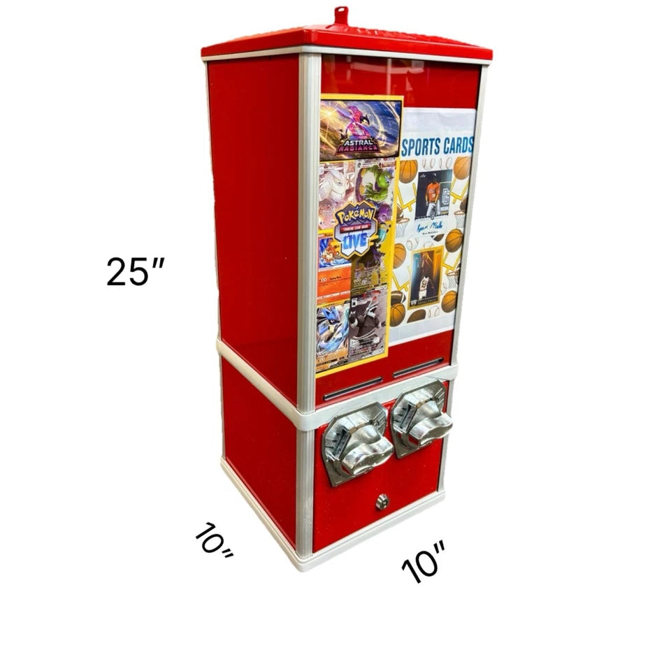 Red Sticker Pokemon Sports Card Vending Machine New with Keys